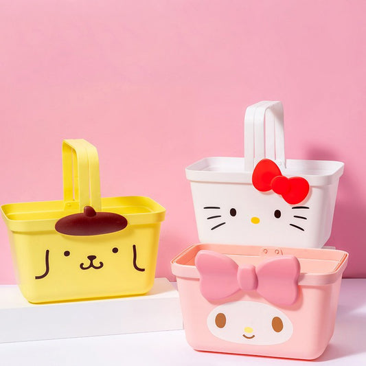 Kawaii Sanrio Cinnamoroll Pompompurin Storage Basket