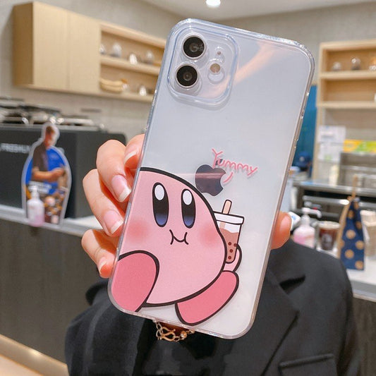 Kawaii Star Kirby Transparent iPhone Case