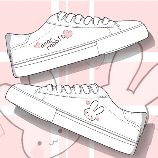 Kawaii Sweet All-match Cartoon Pattern Sneakers