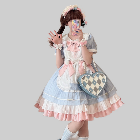 Kawaii Sweet Black Lolita Maid Dress