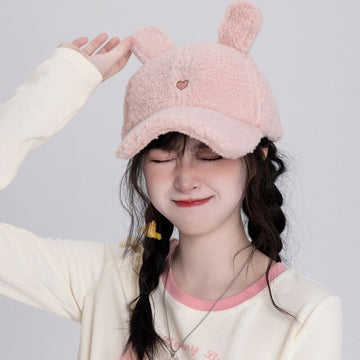 Kawaii Sweet Style Pink Peaked Cap