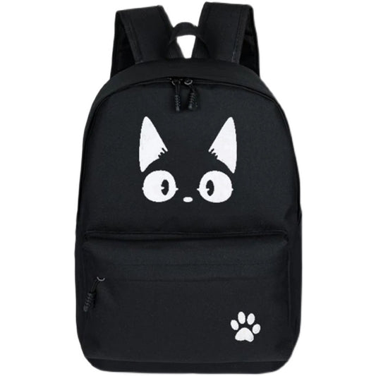 Luminous Cat Printed Backpack