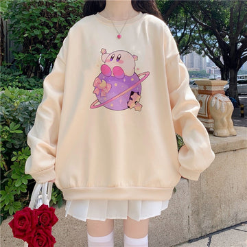 Kawaii Cute Cotton Kirby Hoodie