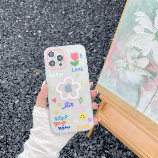 Korean Cute 3D Flower iPhone Case