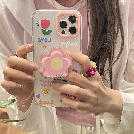 Korean Cute 3D Flower iPhone Case