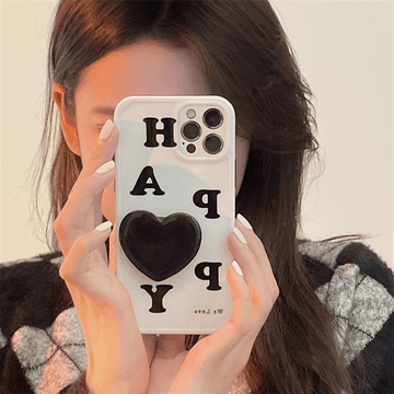 Cute Love Heart Letters iPhone Case