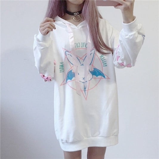 Kawaii Satanic Bunny Hoodie