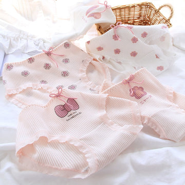 Cute Cat Paw With Bow Panties