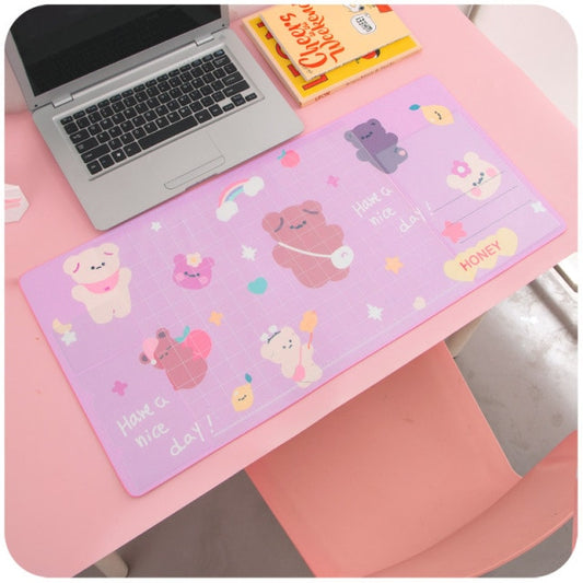 Kawaii Bear Flowers Strawberry Desk Pad