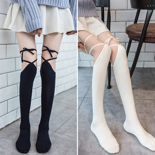 Sexy Lolita Cross-tie Over-knee Socks