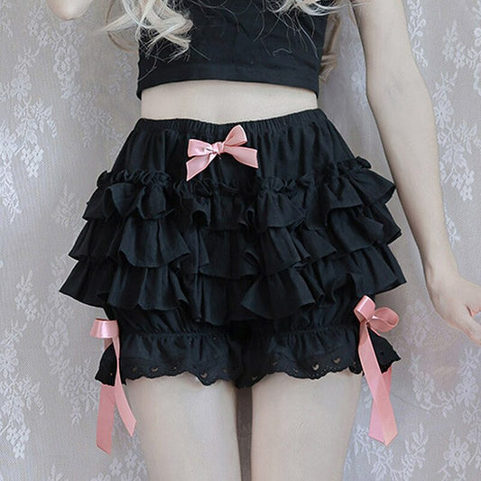 Kawaii Lolita Maid Ruffle Shorts