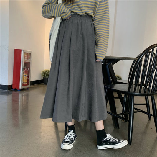 Vintage Loose High Waist Skirt