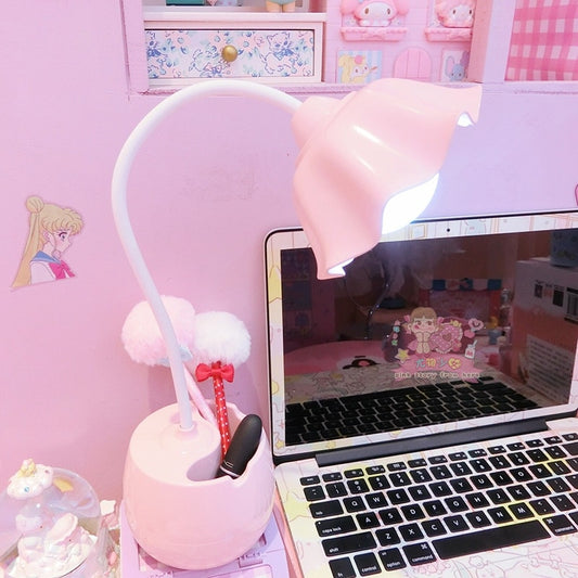 Kawaii Pink Sakura Desk Lamp Light