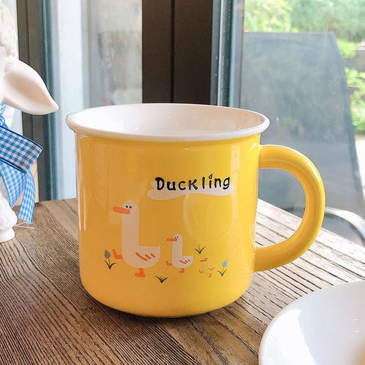 Cute Cartoon Duck Print Mug