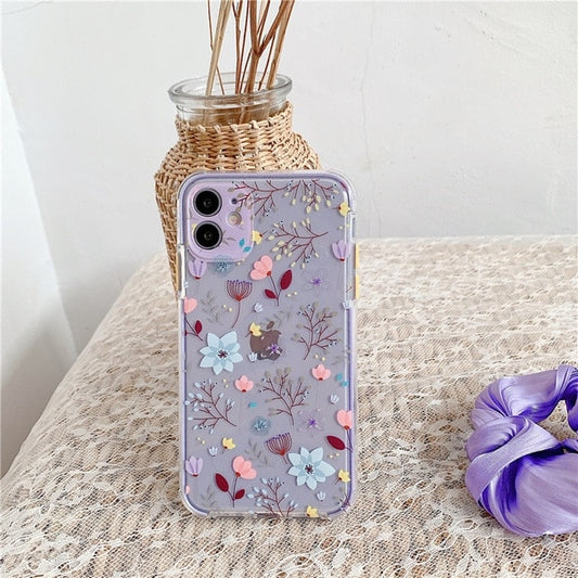 3D Relief Flower iPhone Case