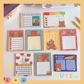 Kawaii Bear Memo Pads