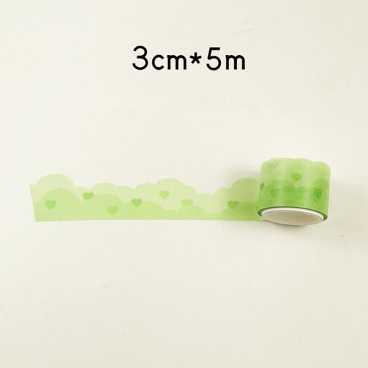 Kawaii Heart Cloud Adhesive Tape