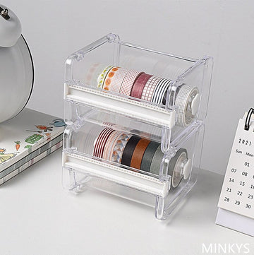 Kawaii 2 in 1 Washi Tape Cutter Storage Box