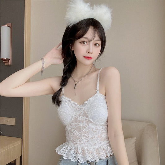 Kawaii Strappy Lace Bustier