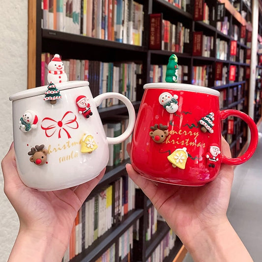 Kawaii Christmas Elk Mug 450ml