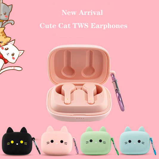 Kawaii Cat Wireless Bluetooth 5.0 Earbuds