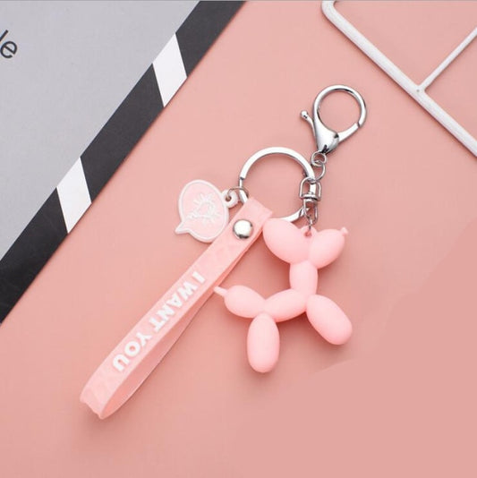 Cute Balloon Dog Keychain