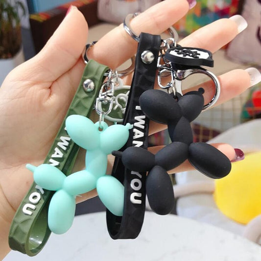 Cute Balloon Dog Keychain