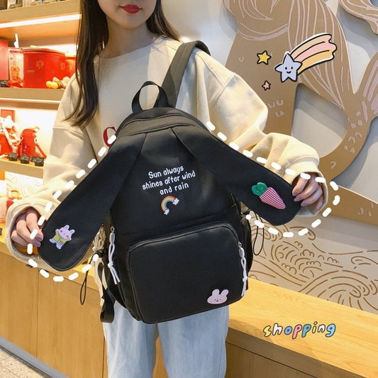 Kawaii Long Rabbit Ear Backpack