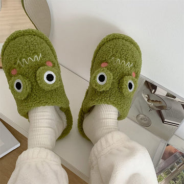 Frog Face Slippers