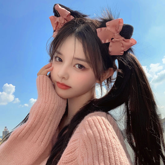 Sweet Girl Cat Ears Bow Hair Clip