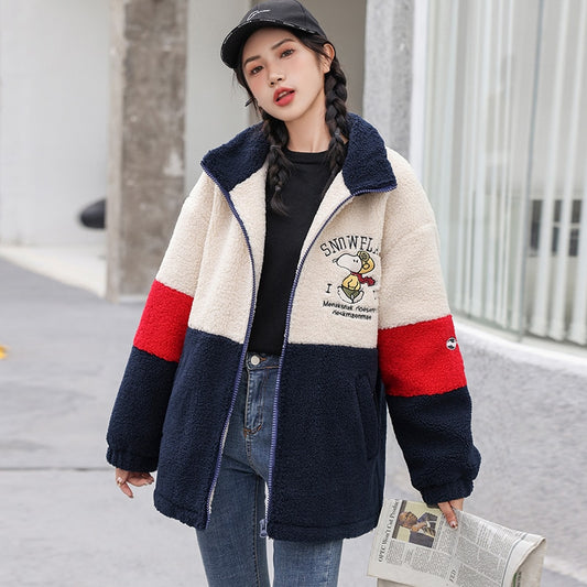 Japanese Mori Girl Style Color Matching Embroidery Jackets