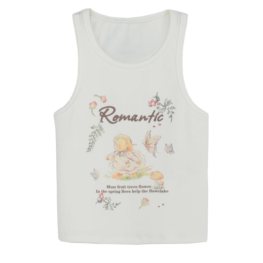 Retro American Hot Girls Style Sleeveless Tank Top