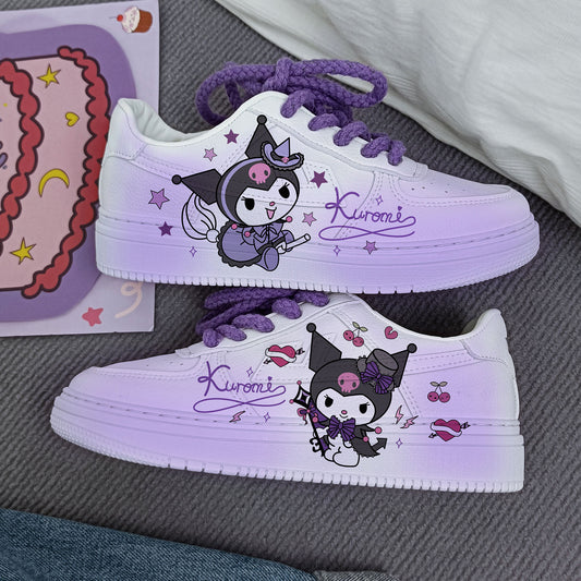 Kawaii Purple Kuromi Low Top Sneakers