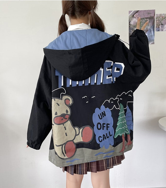 Capa Com Orelhas De Gato Kawaii - Estilo Mori Girl Fofinho