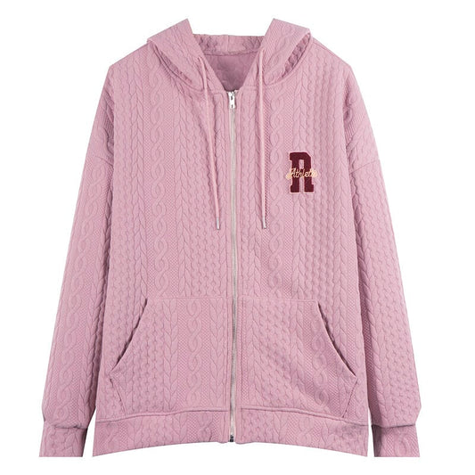 Fashion Loose Lazy Style Girl Pink Hooded Sweater