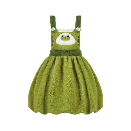 Kawaii Cute Green Frog Embroidery Lolita Skirt