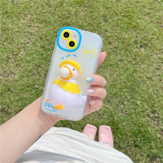 Cute Decompression Duckling iPhone Case