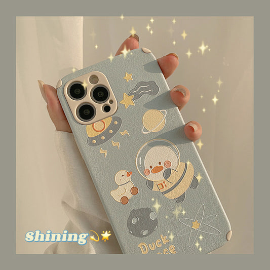 Cute Space Duck iPhone Case