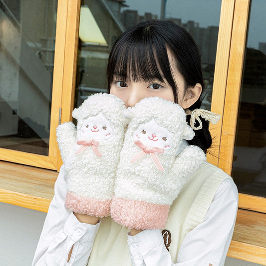 Kawaii Cute Lamb Warm Gloves