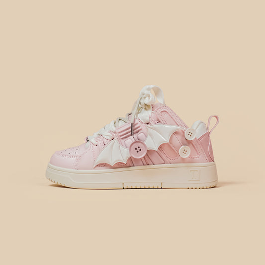 Kawaii Cute Pink Loli Style Flat Sneakers