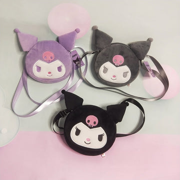 Kawaii Kuromi Plush Crossbody