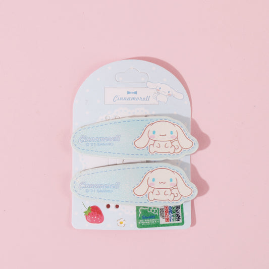 Kawaii Pink Leather Cinnamoroll Hair Clip