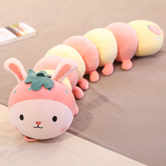 Cute Caterpillar Long-Strip Sleeping Pillow