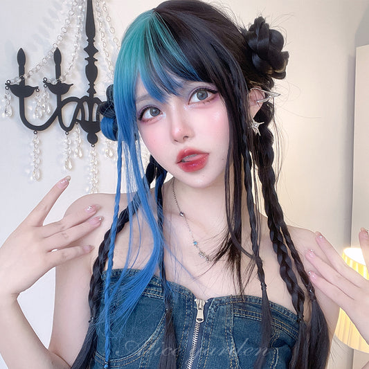 Japanese Y2k Gradient Blue Lolita Wig