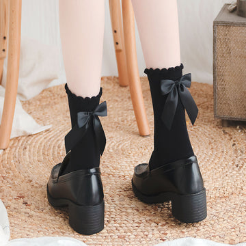 Japanese Cute All-match Ribbon Bow Lolita Socks