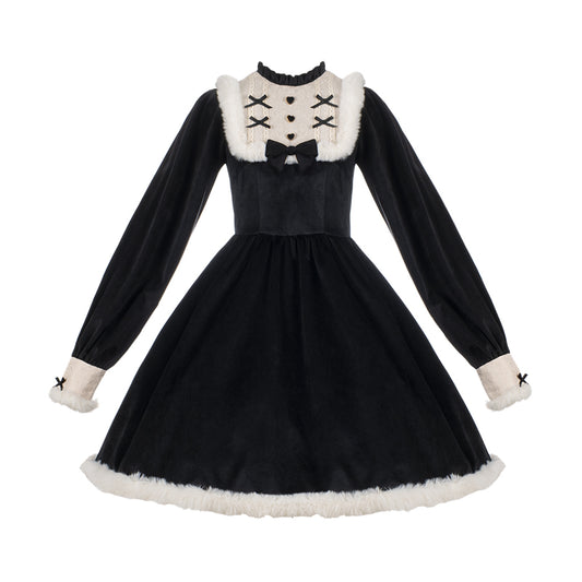 Elegant Doll Style Black Lolita Dress