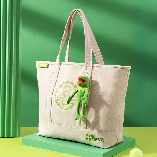 Kawaii Cute Cartoon Frog Canvas Shoulder Bag