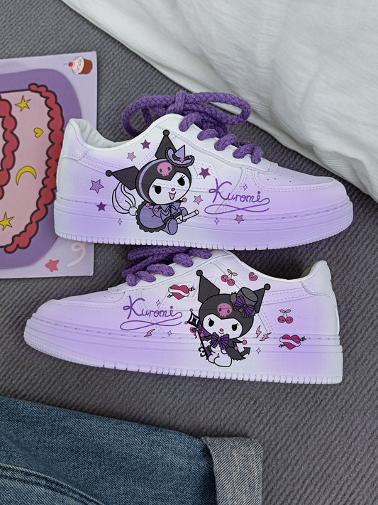 Kawaii Purple Kuromi Low Top Sneakers