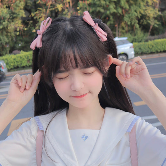 Cute Japanese Style Ribbon Bow Hair Clip