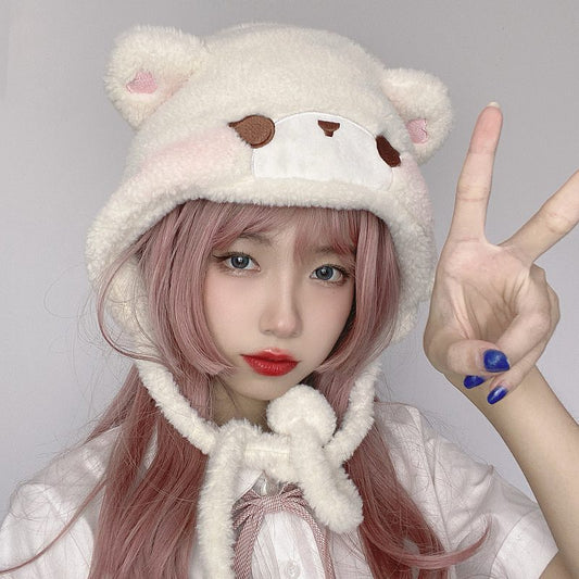 Kawaii Original Cute Bear Plush Hat